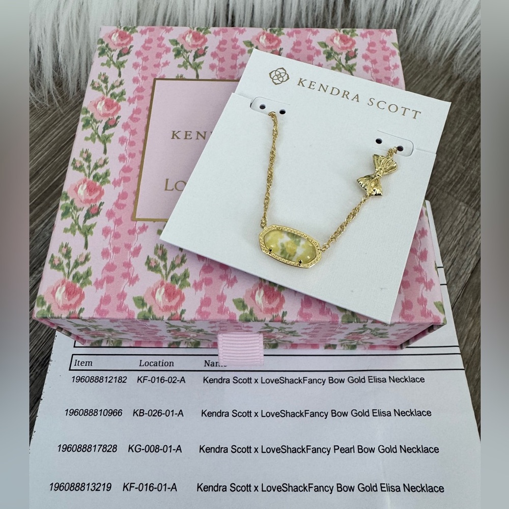 💛KENDRA SCOTT x LOVESHACKFANCY Necklace Sun Glow Blooming Heirloom Illusion